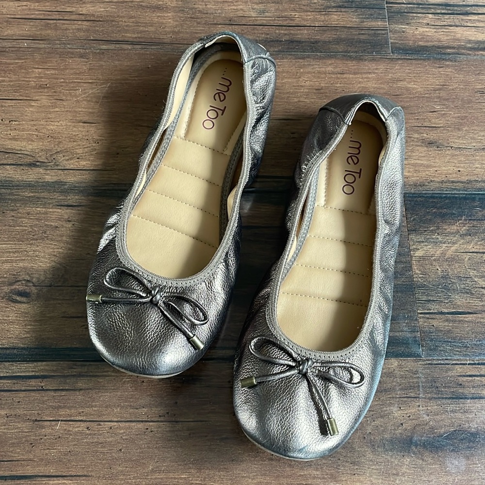 me Too bronze flats